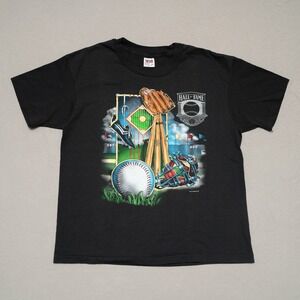 Vintage 90s 1992 MLB Native Sun PB Baseball Hall Of Fame Graphic TShirt USA XL